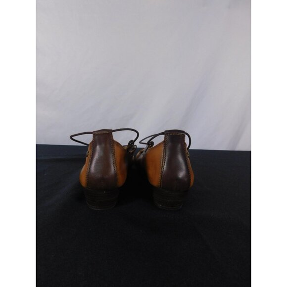 Pikolinos Brown Leather Mary Janes 7.5 - Low Heel Strappy - Excellent - Picture 3 of 7